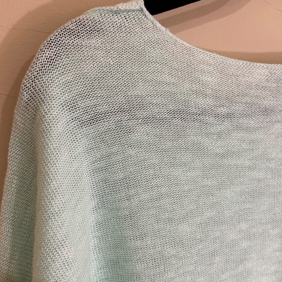 NWT Eileen Fisher organic linen/cotton round neck knit boxy top Sz L | $198 - Picture 7 of 13